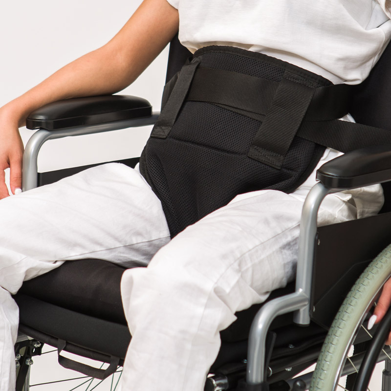 Supporto pelvico anatomico per carrozzina