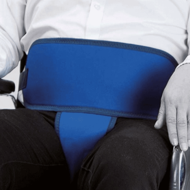 Cintura addominale per carrozzina con supporto pelvico