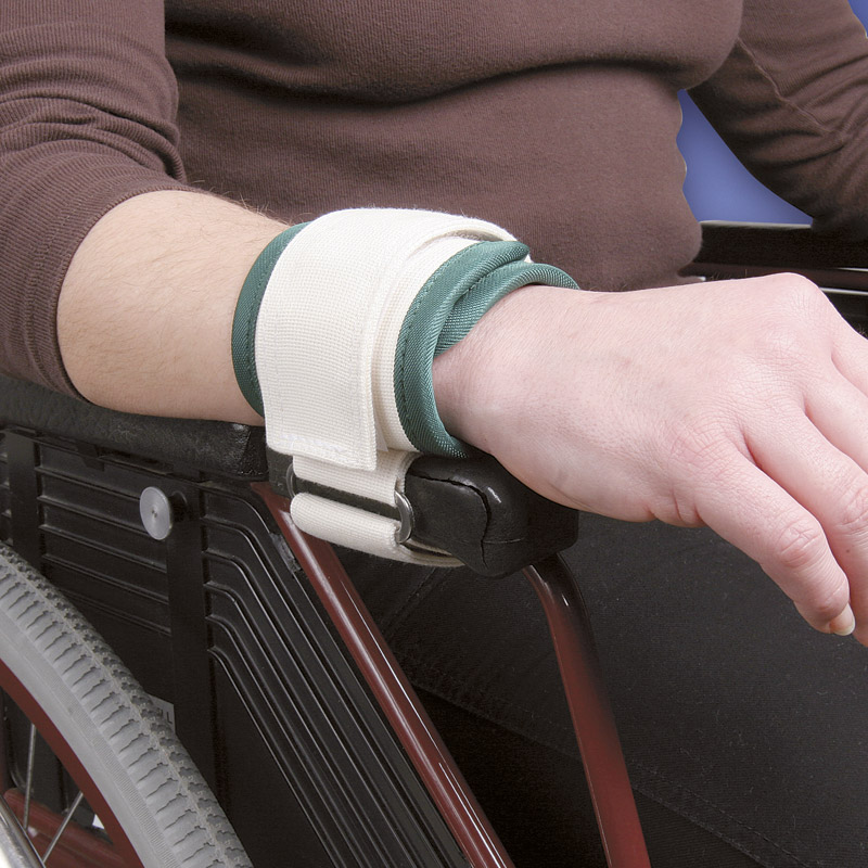 Contenzione polso magnetica e velcro per carrozzina