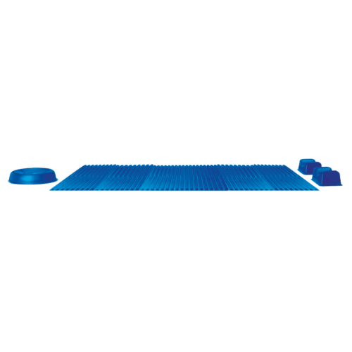 Embossed gel pad for operating table