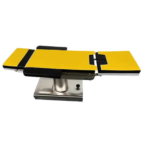 Operating table pad with notch