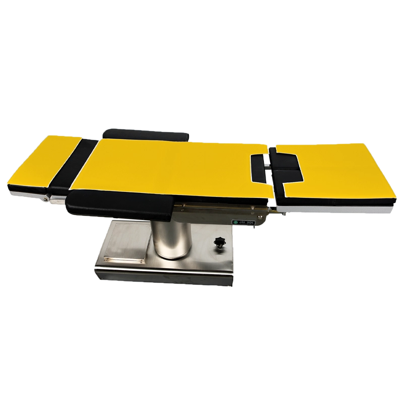 Operating table pad with notch