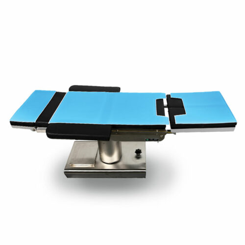 Operating table pad with notch