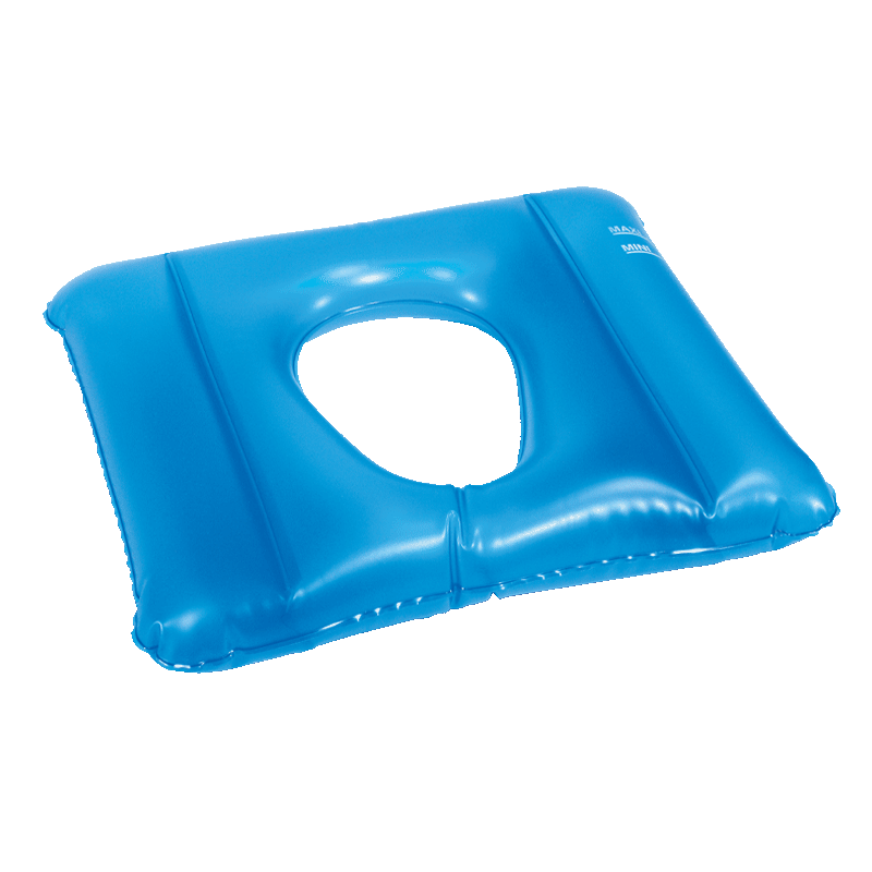 Cuscino antidecubito ad aria e acqua in PVC con foro