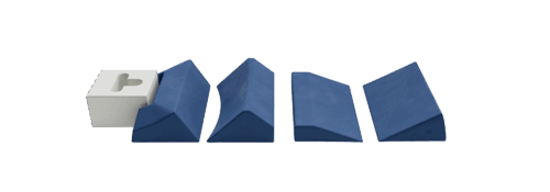 Set of prone positioners for respiratory distress