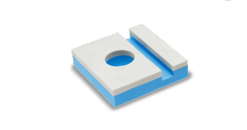 Lateral prone slotted headrest